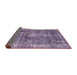 Sideview of Abstract Purple Persian Rug, abs2166