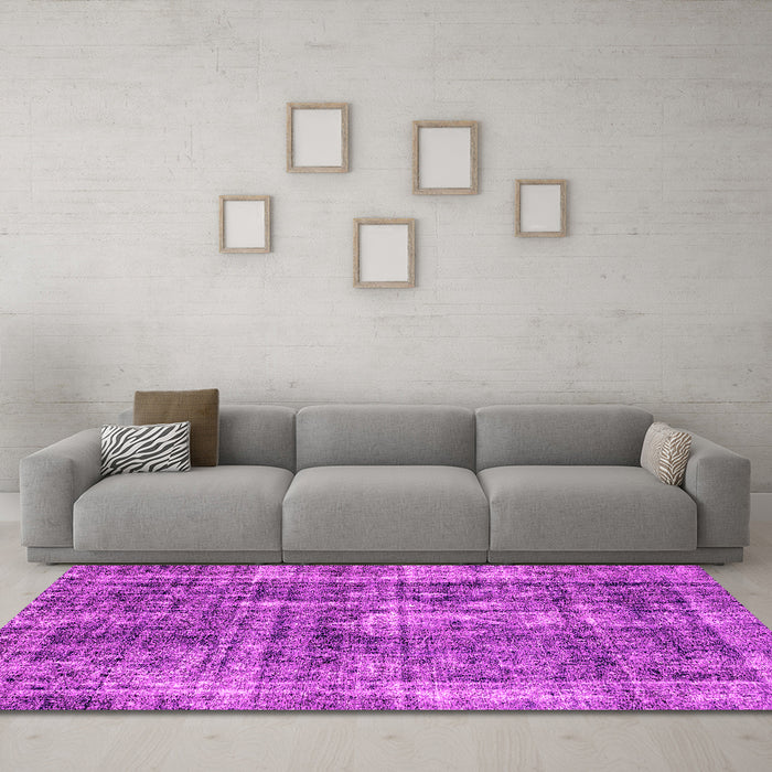 Machine Washable Persian Pink Bohemian Rug in a Living Room, wshabs2166pnk