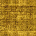 Square Persian Yellow Bohemian Rug, abs2166yw