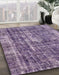 Machine Washable Abstract Purple Rug in a Family Room, wshabs2166