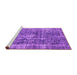 Sideview of Machine Washable Persian Purple Bohemian Area Rugs, wshabs2166pur