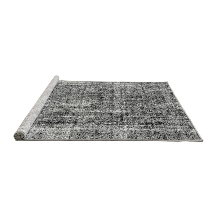 Sideview of Machine Washable Persian Gray Bohemian Rug, wshabs2166gry