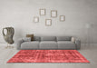 Bohemian Red Washable Rugs