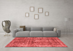 Bohemian Red Washable Rugs