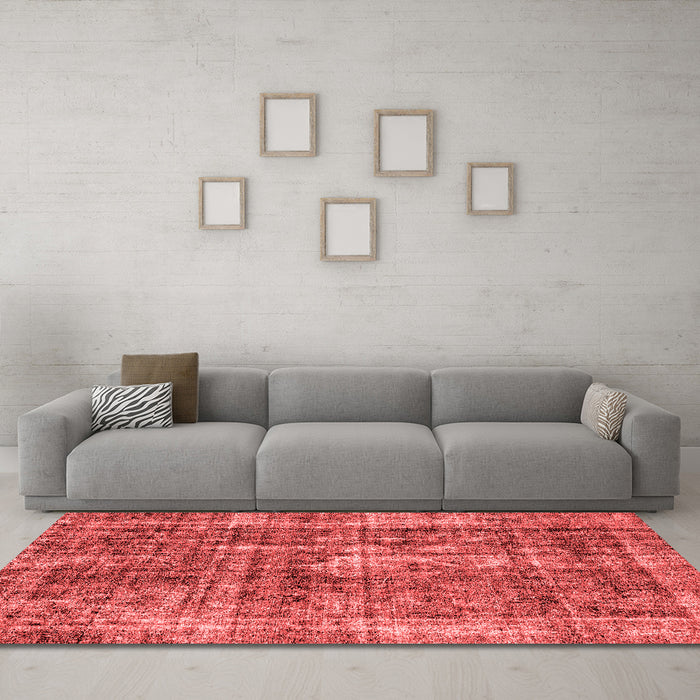 Bohemian Red Washable Rugs