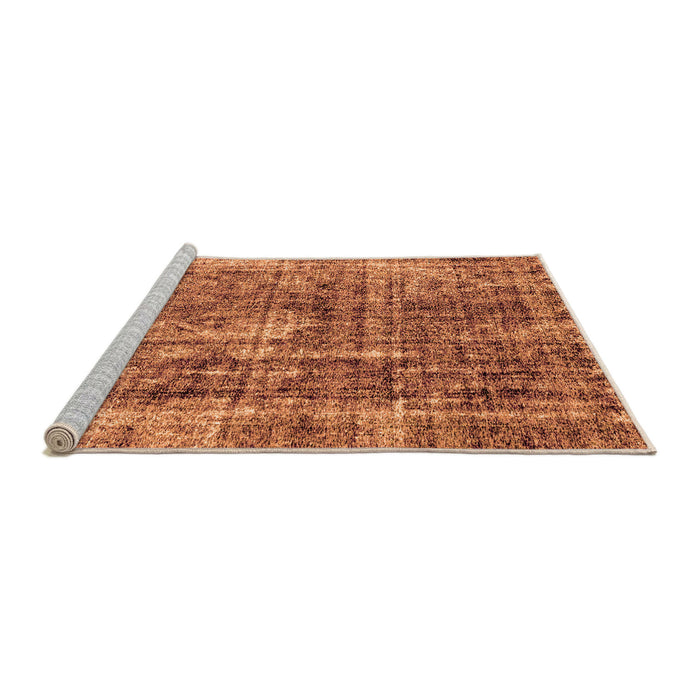 Sideview of Machine Washable Persian Orange Bohemian Area Rugs, wshabs2166org