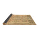 Sideview of Abstract Chrome Gold Yellow Modern Rug, abs2167