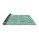 Sideview of Abstract Light Blue Modern Rug, abs2167lblu