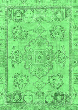 Abstract Emerald Green Modern Rug, abs2167emgrn