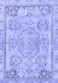 Abstract Blue Modern Rug, abs2167blu