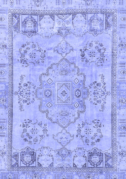 Abstract Blue Modern Rug, abs2167blu