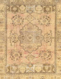 Abstract Chrome Gold Yellow Modern Rug, abs2167