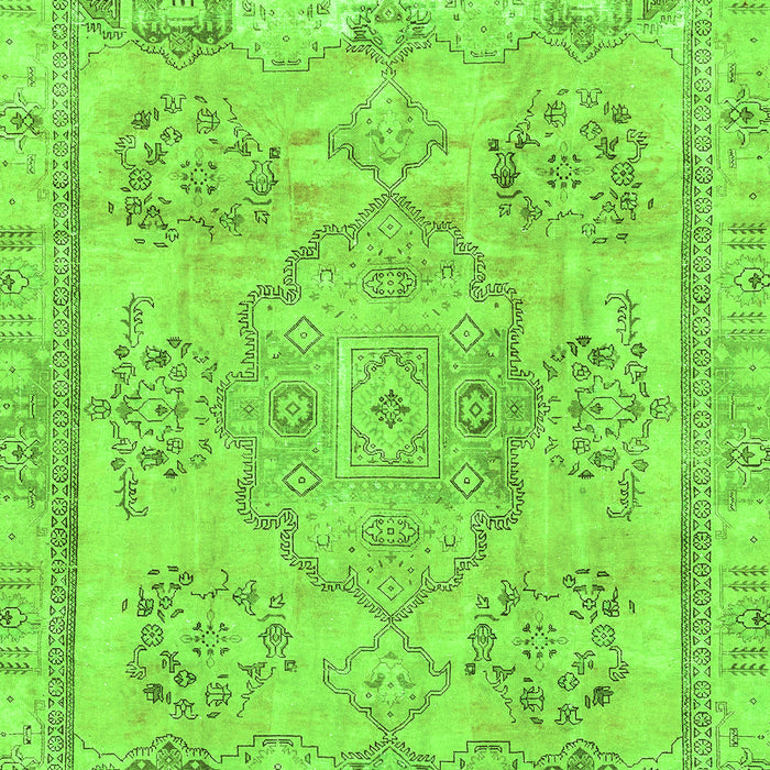Abstract Green Modern Rug, abs2167grn