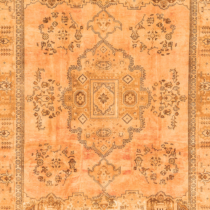 Abstract Orange Modern Rug, abs2167org