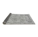 Sideview of Abstract Gray Modern Rug, abs2167gry