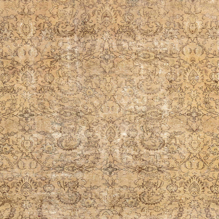 Square Abstract Bronze Brown Modern Rug, abs2168
