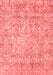 Abstract Red Modern Area Rugs