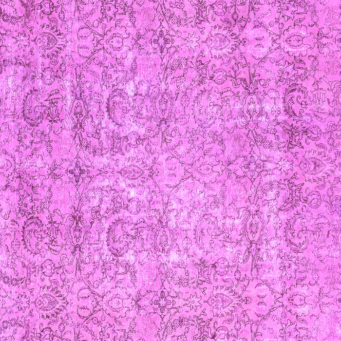 Square Machine Washable Abstract Purple Modern Area Rugs, wshabs2168pur