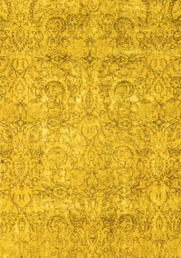 Abstract Yellow Modern Rug, abs2168yw