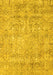 Abstract Yellow Modern Rug, abs2168yw