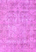 Machine Washable Abstract Purple Modern Area Rugs, wshabs2168pur