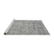 Sideview of Machine Washable Abstract Gray Modern Rug, wshabs2168gry