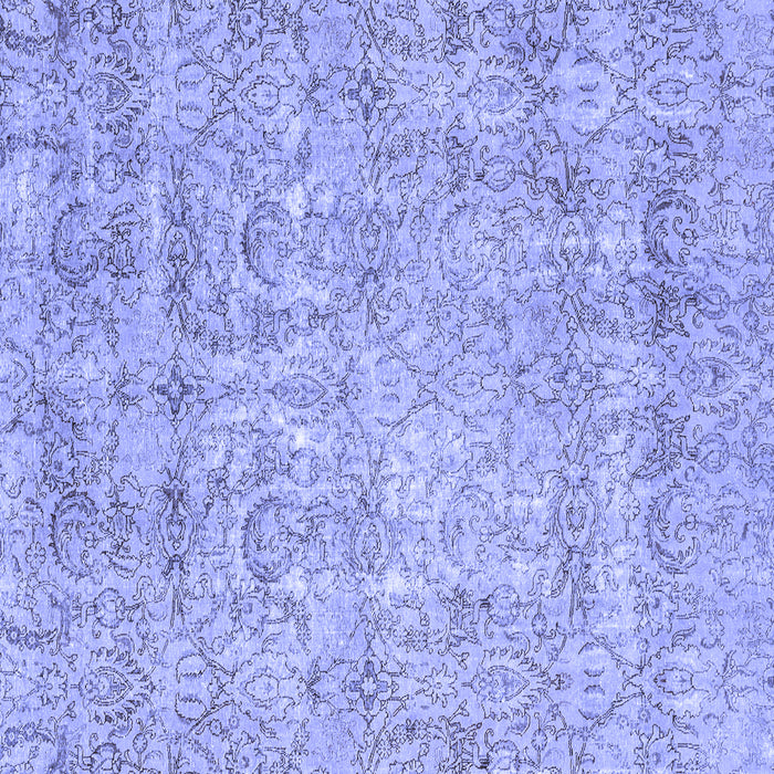 Square Machine Washable Abstract Blue Modern Rug, wshabs2168blu