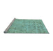 Sideview of Machine Washable Abstract Light Blue Modern Rug, wshabs2168lblu