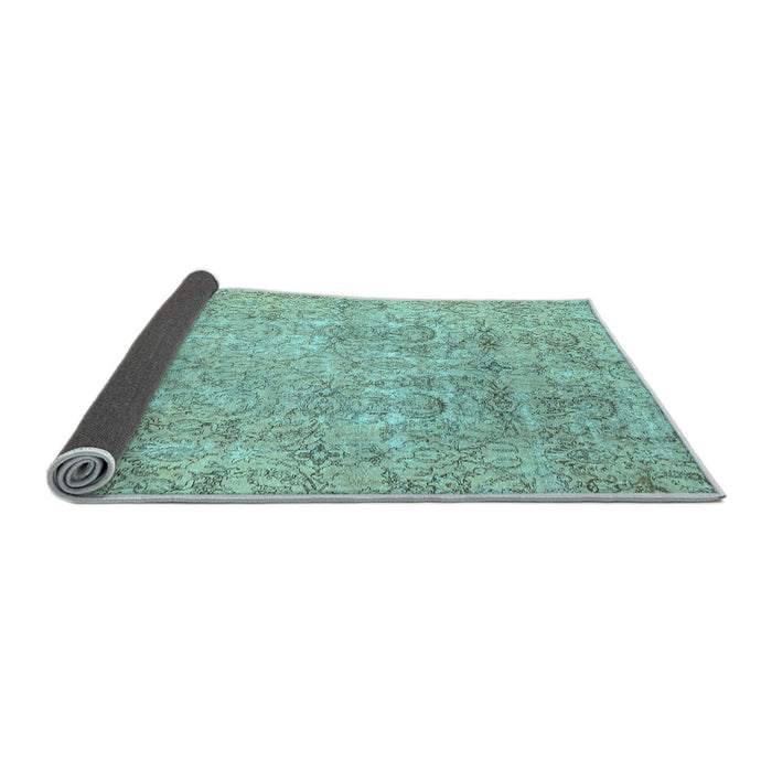 Sideview of Abstract Light Blue Modern Rug, abs2168lblu