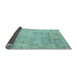 Sideview of Abstract Light Blue Modern Rug, abs2168lblu