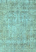 Abstract Light Blue Modern Rug, abs2168lblu