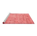 Modern Red Washable Rugs