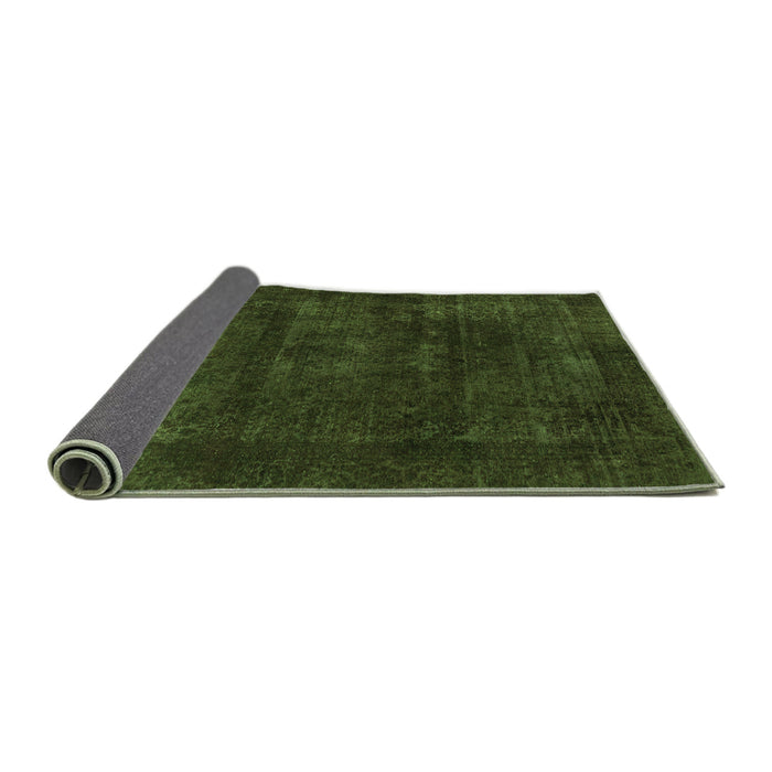 Sideview of Abstract Green Modern Rug, abs2169grn