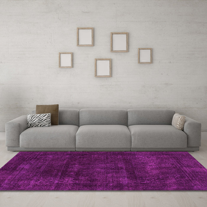 Machine Washable Abstract Pink Modern Rug in a Living Room, wshabs2169pnk