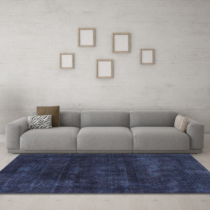 Machine Washable Abstract Light Blue Modern Rug in a Living Room, wshabs2169lblu