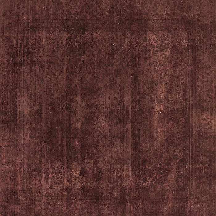 Square Machine Washable Abstract Brown Modern Rug, wshabs2169brn