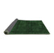 Sideview of Abstract Emerald Green Modern Rug, abs2169emgrn