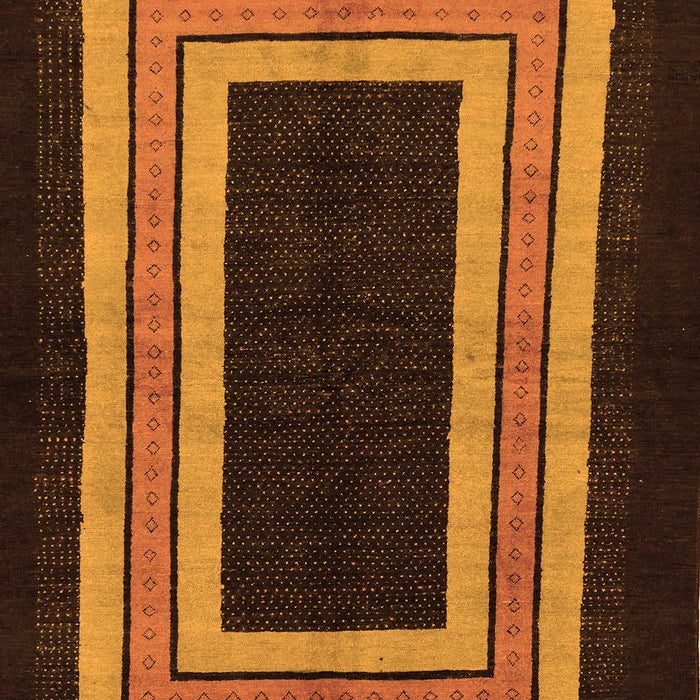 Machine Washable Abstract Orange Modern Area Rugs, wshabs216org