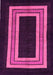 Machine Washable Abstract Pink Modern Rug, wshabs216pnk