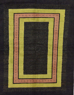 Abstract Dark Brown Modern Rug, abs216