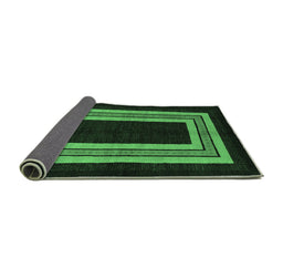 Sideview of Abstract Emerald Green Modern Rug, abs216emgrn