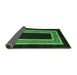 Sideview of Abstract Emerald Green Modern Rug, abs216emgrn