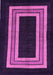 Machine Washable Abstract Purple Modern Area Rugs, wshabs216pur