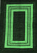 Machine Washable Abstract Emerald Green Modern Area Rugs, wshabs216emgrn