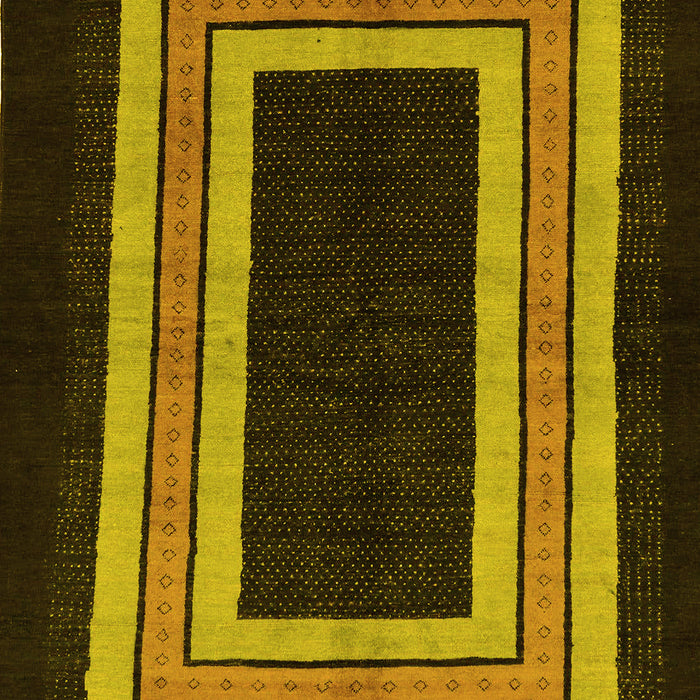 Abstract Yellow Modern Rug, abs216yw