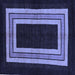 Square Abstract Blue Modern Rug, abs216blu