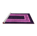 Sideview of Machine Washable Abstract Purple Modern Area Rugs, wshabs216pur