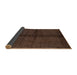 Sideview of Abstract Bakers Brown Modern Rug, abs217