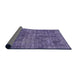 Sideview of Abstract Purple Modern Rug, abs2170