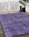 Machine Washable Abstract Medium Purple Rug in a Family Room, wshabs2170